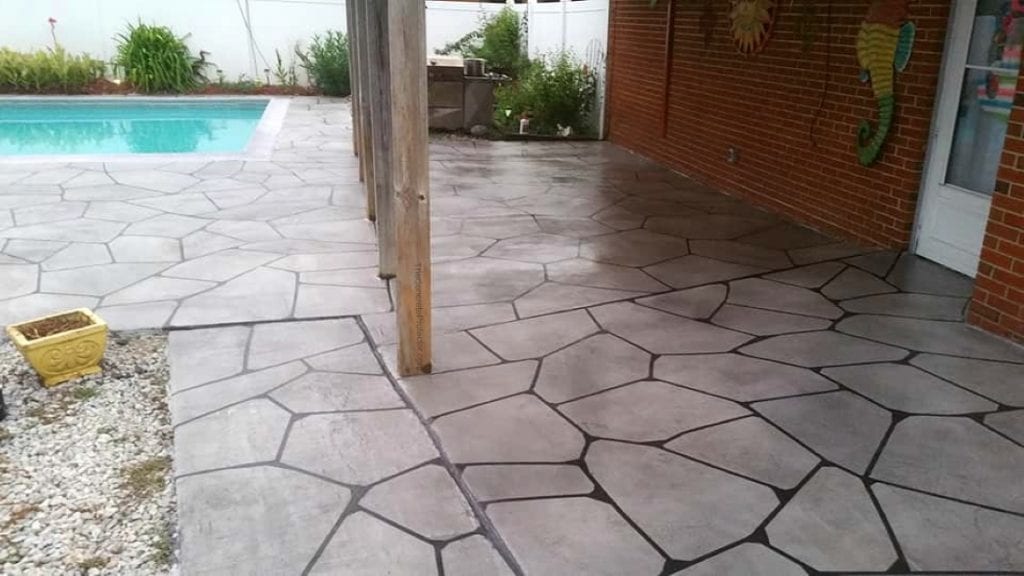 How to Texture Concrete Patio