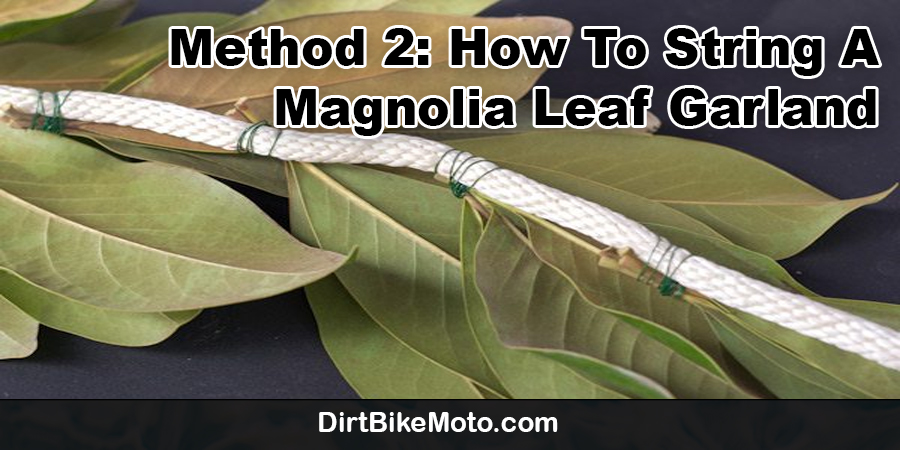 How To String A Magnolia Leaf Garland 2