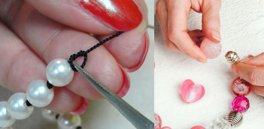 How to Tie Knots Between Beads