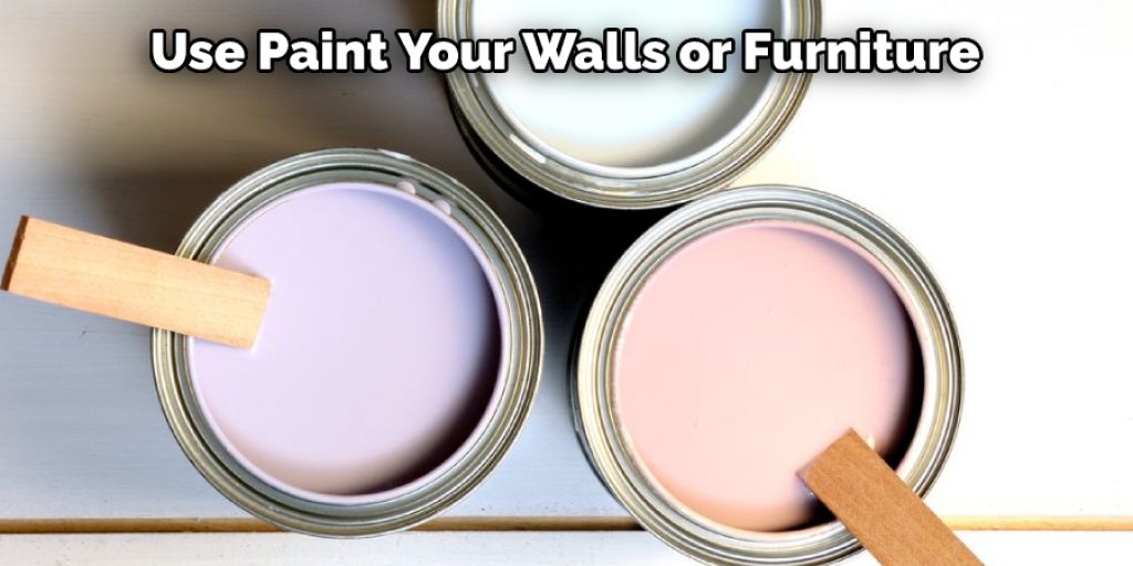 Use Paint Your Walls or Furniture