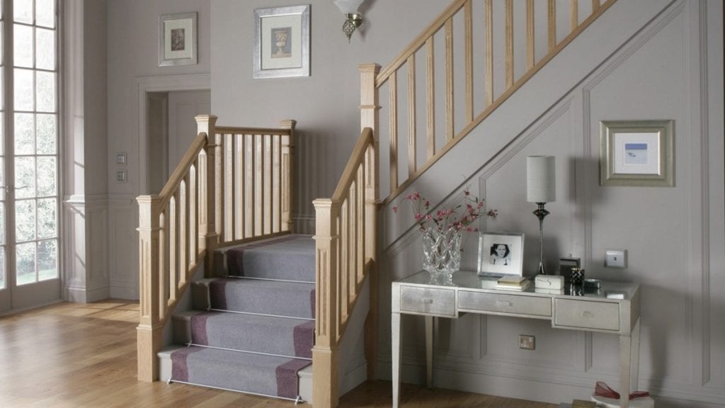 How to Put Dado Rails on Stairway Wall