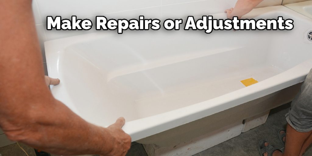 repairs or adjustments