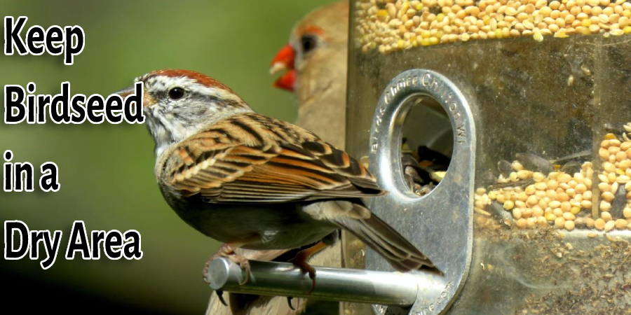 Keep Birdseed in a Dry Area