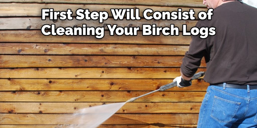 First Step Will Consist of Cleaning Your Birch Logs