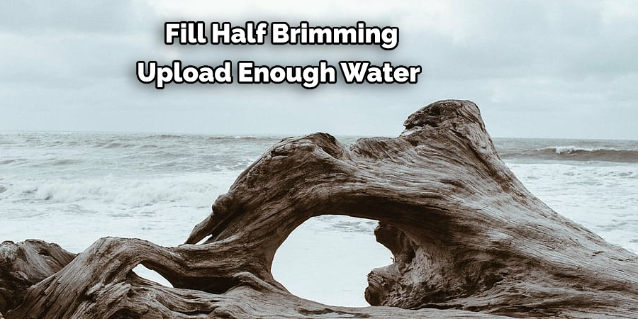  Fill Half Brimming Upload Enough Water