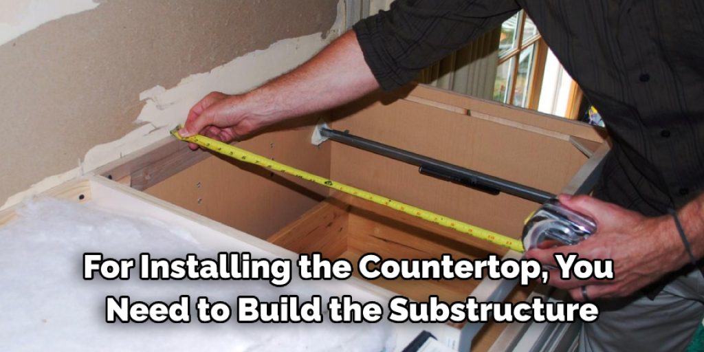 Procedure to Support a Countertop without Cabinets