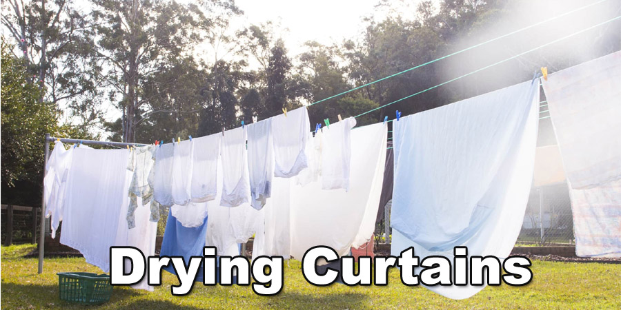 drying a curtain