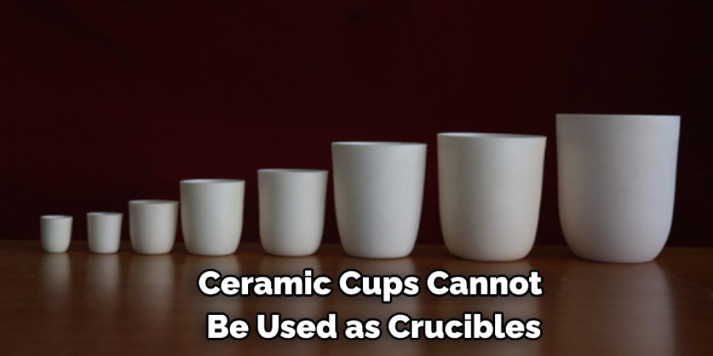 Ceramic Cups Cannot Be Used as Crucibles