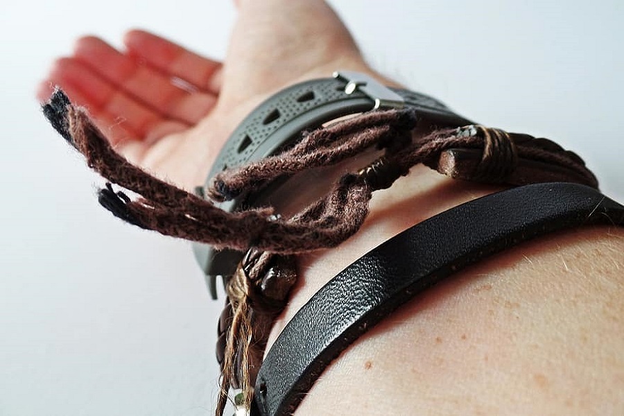 How to make leather wrap bracelet with charms