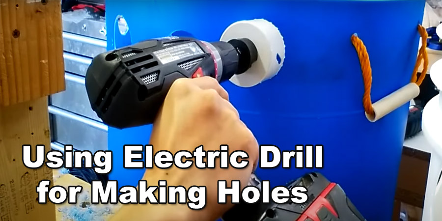 Using electric drill