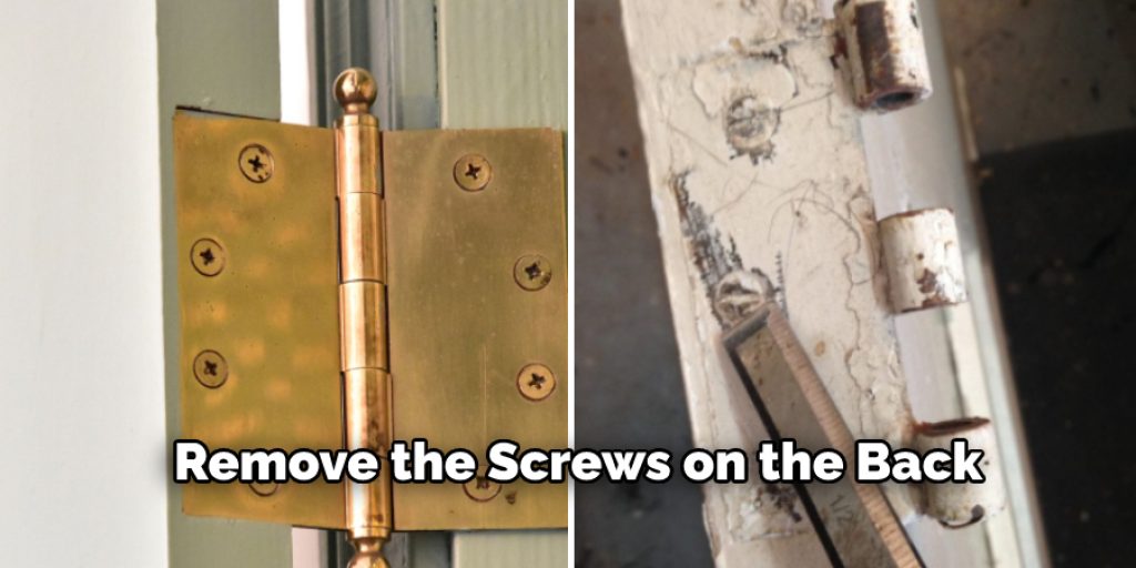 Remove the Screws on the Back