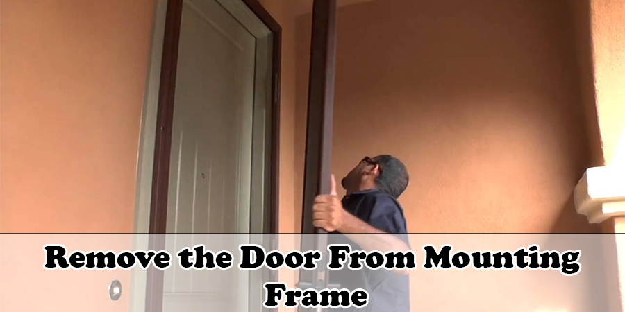 Remove the Door From the Mounting Frame