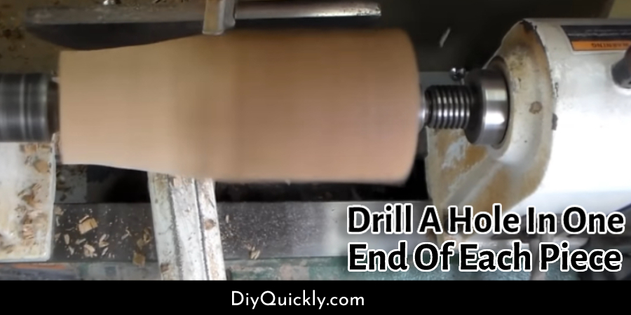 Drill A Hole In One End Of Each Piece
