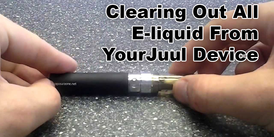 Clearing Out All E-liquid From Your Juul Device