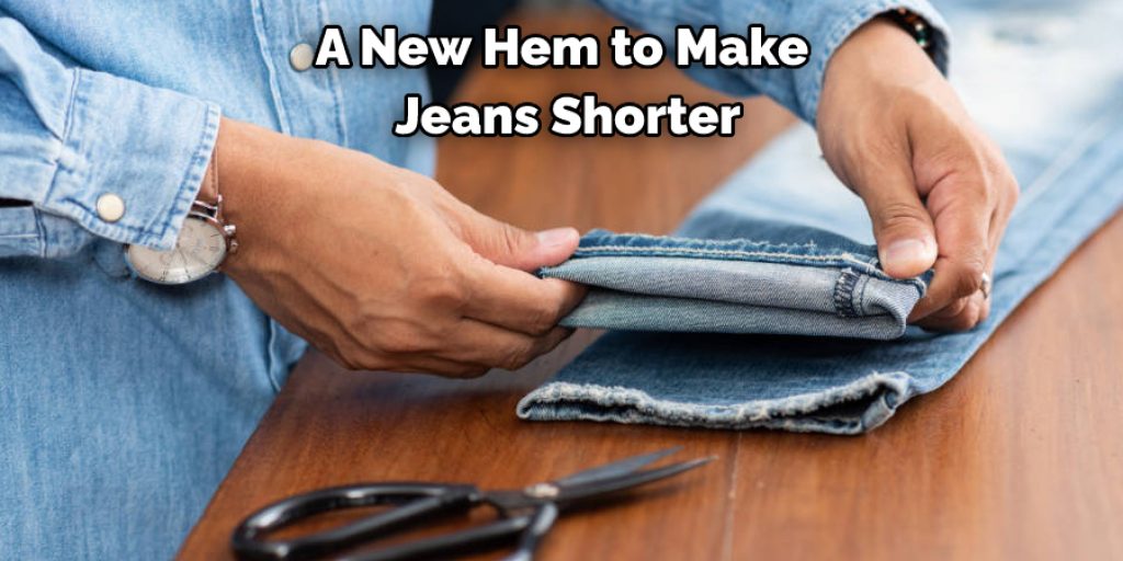 A New Hem to Make  Jeans Shorter
