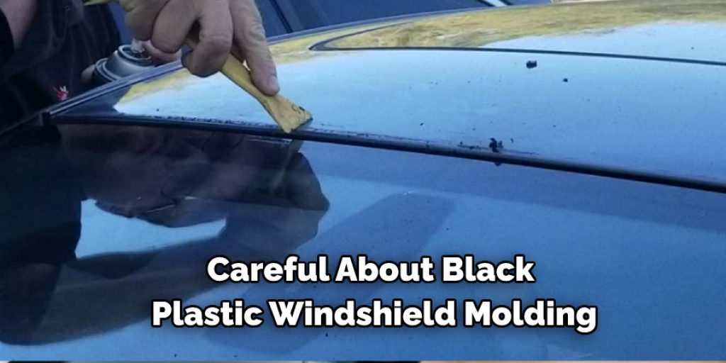 Careful About Black Plastic Windshield Molding