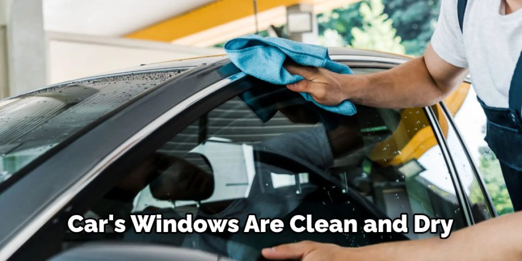 Car's Windows Are Clean and Dry