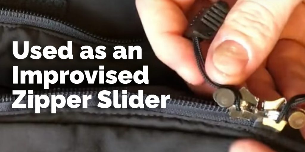Used as an Improvised Zipper Slider