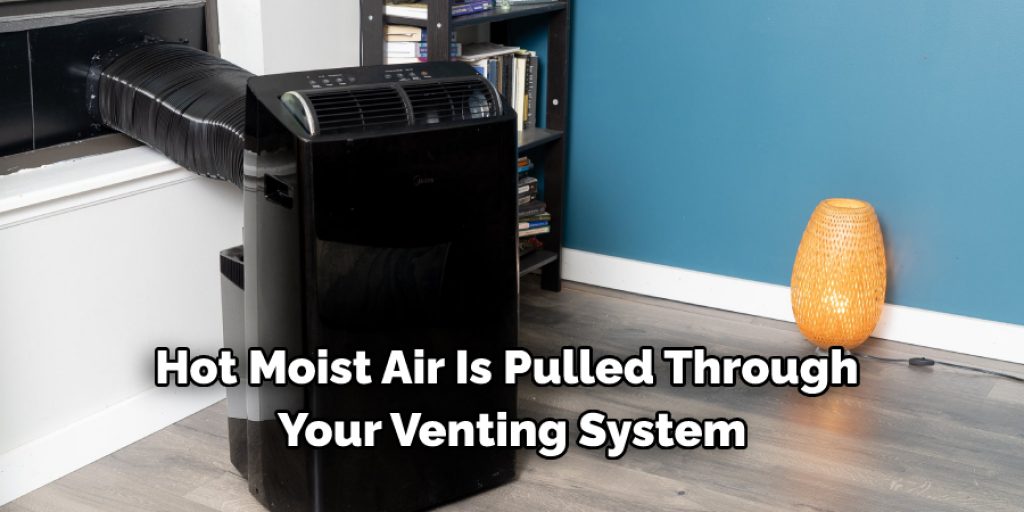 hot moist air is pulled through your venting system