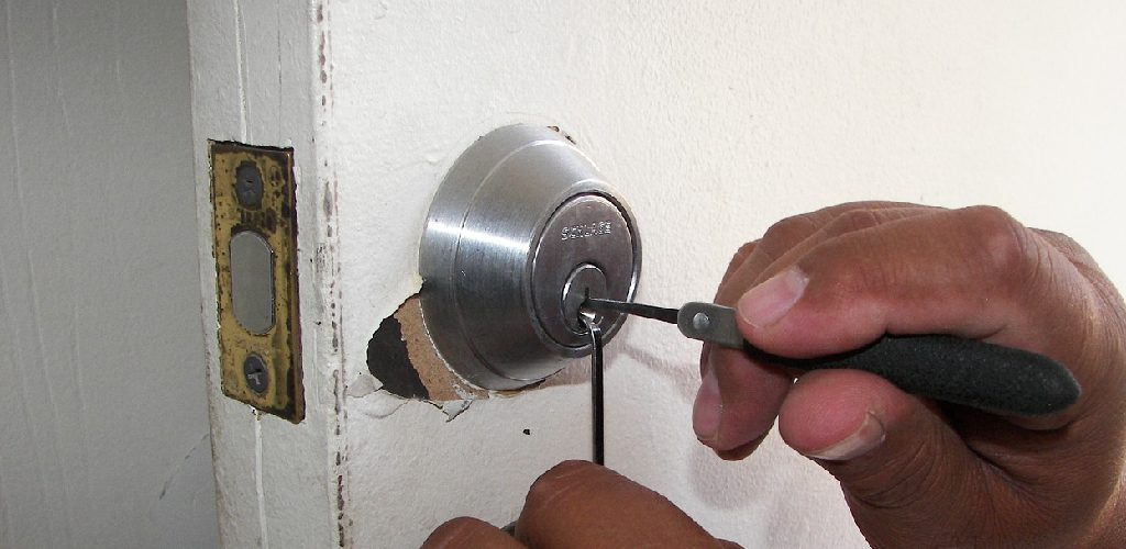 how to open a door when the mechanism is broken