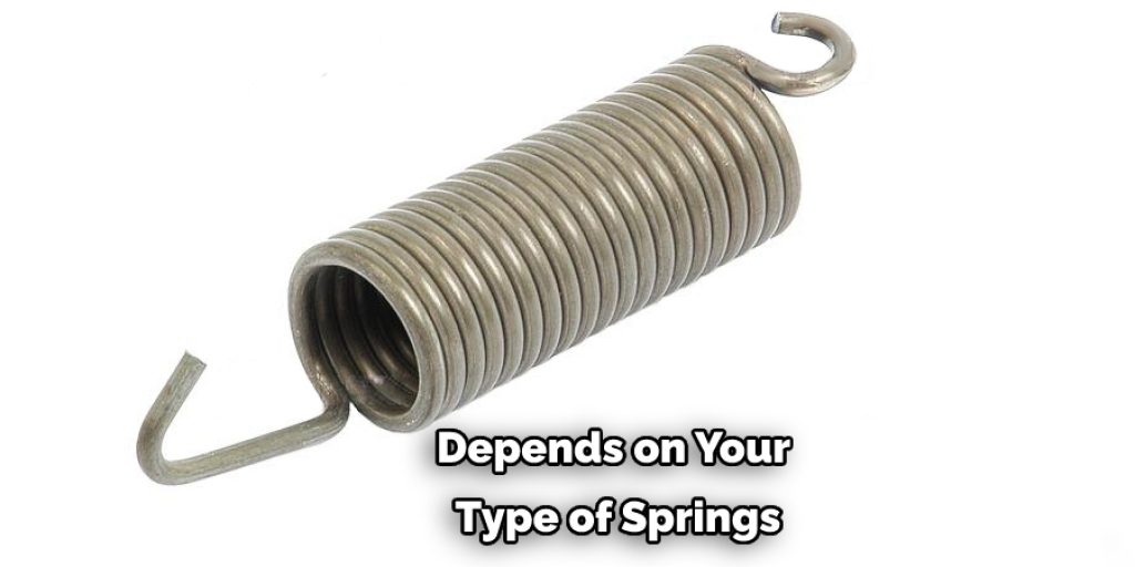 Depends on Your  Type of Springs