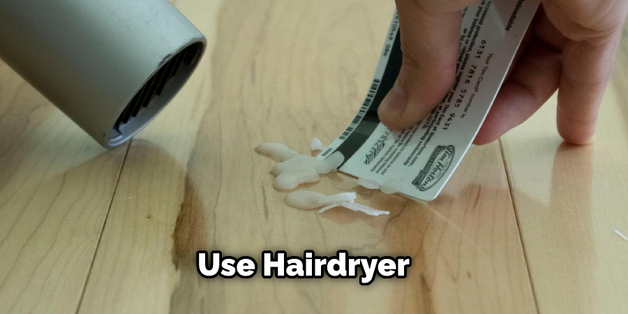 Use Hairdryer