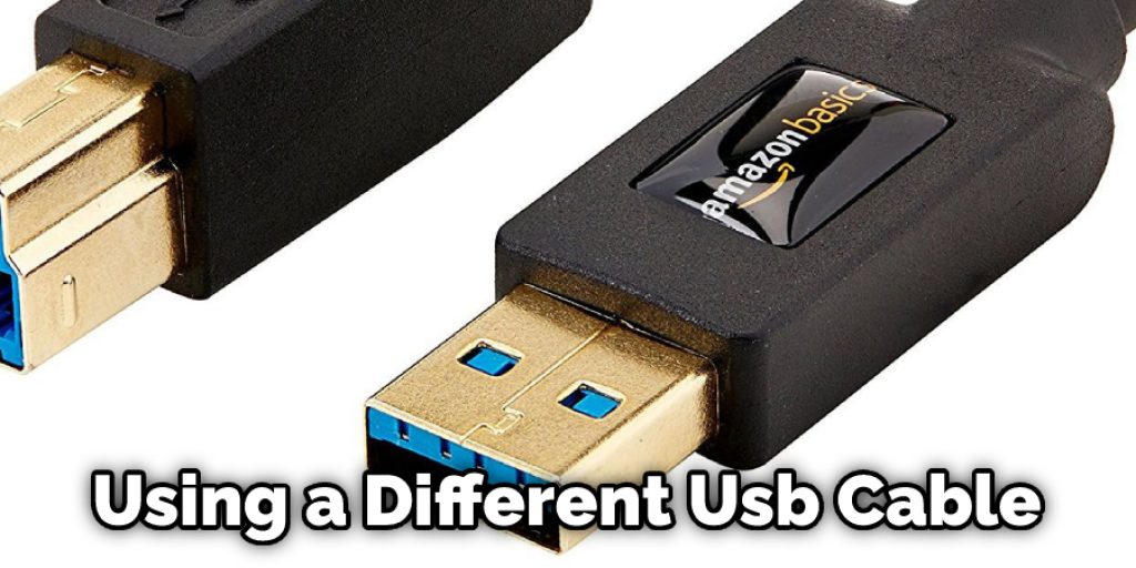 Using a Different Usb Cable