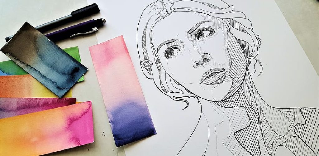 How to Draw Makeup on Paper