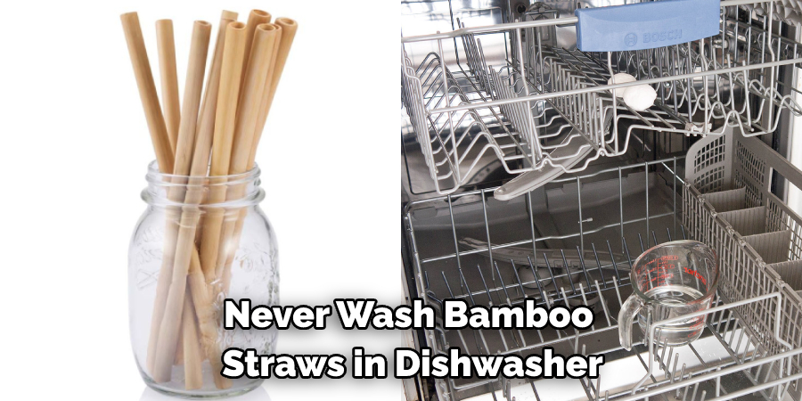 Never Wash Bamboo  Straws in Dishwasher