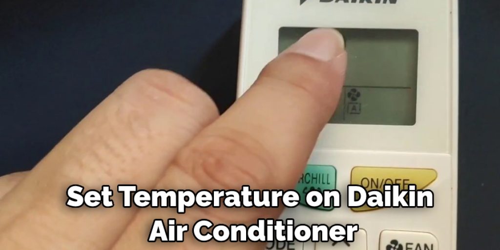 Set Temperature on Daikin Air Conditioner