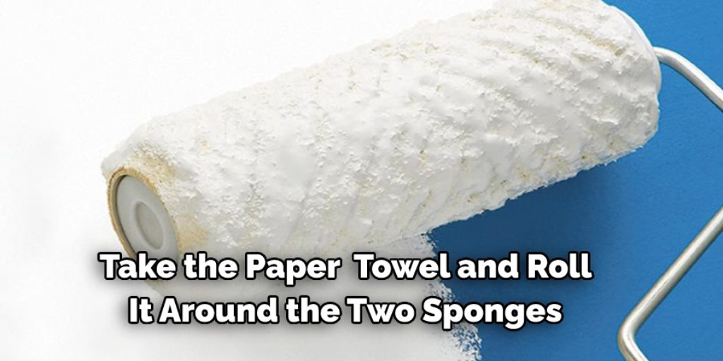 Paint Cylinder With Paper Towel to make paint at home