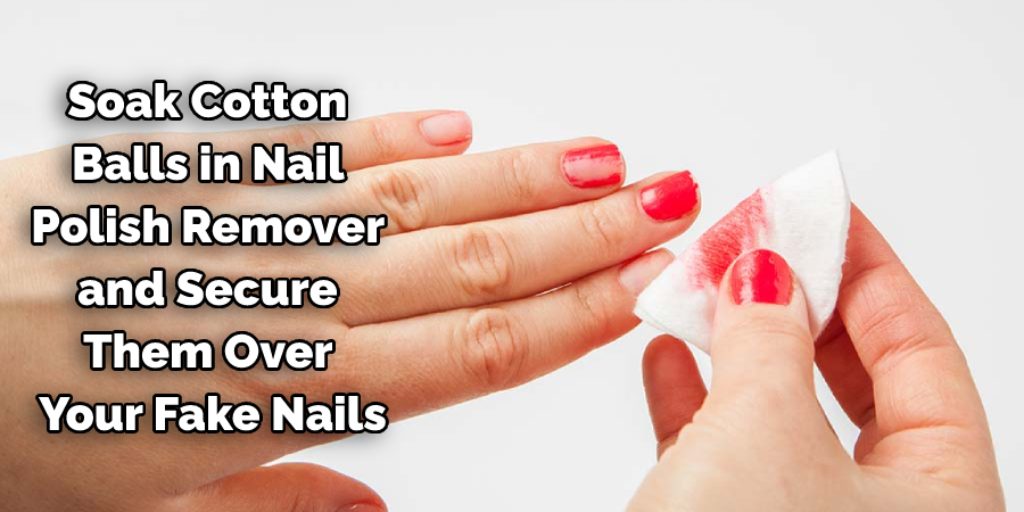 Use Nail Polish Remover to remove acrylic nails with water