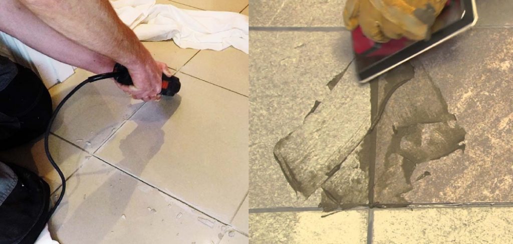 how to fix a loose floor tile without removing it