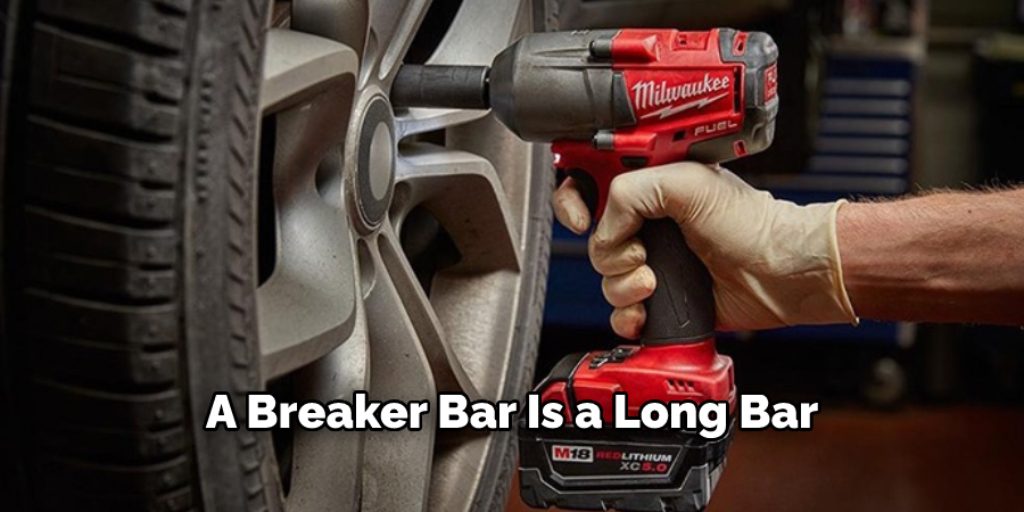 using a breaker bar to adjust torque on air impact wrench