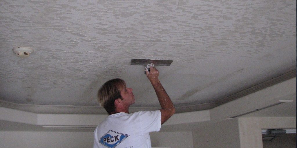 How to Remove Textured Paint From Ceiling