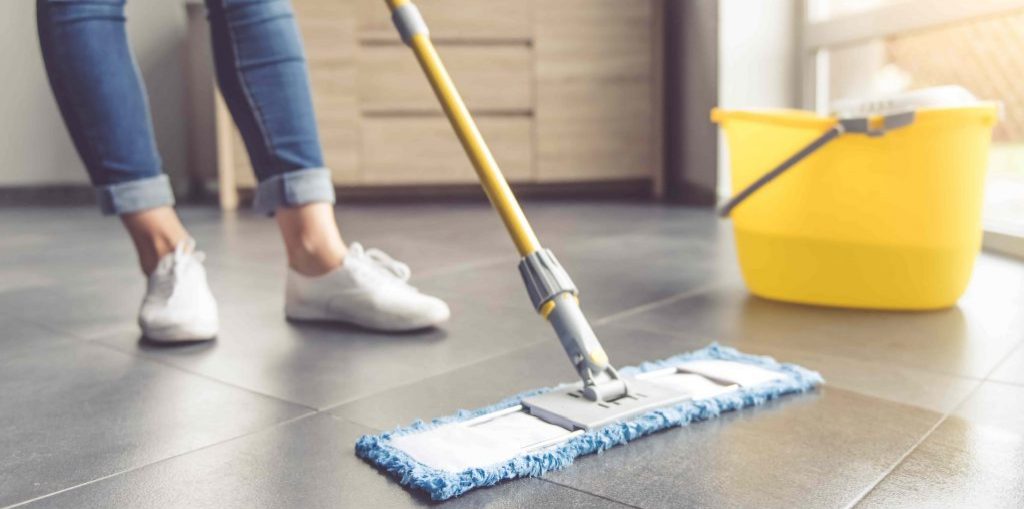 how to clean unsealed concrete floors indoors