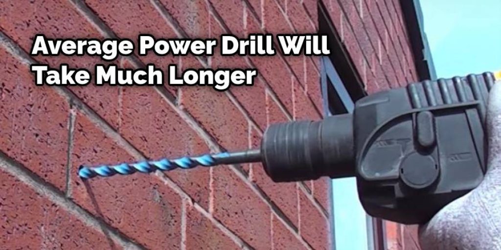 Average Power Drill Will Take Much Longer