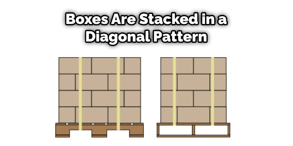 Boxes Are Stacked in a Diagonal Pattern