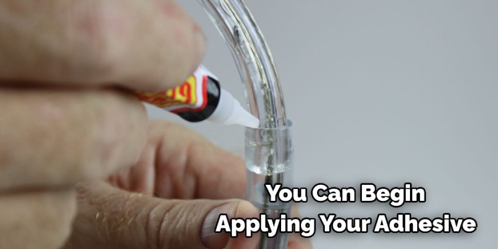  You Can Begin  Applying Your Adhesive