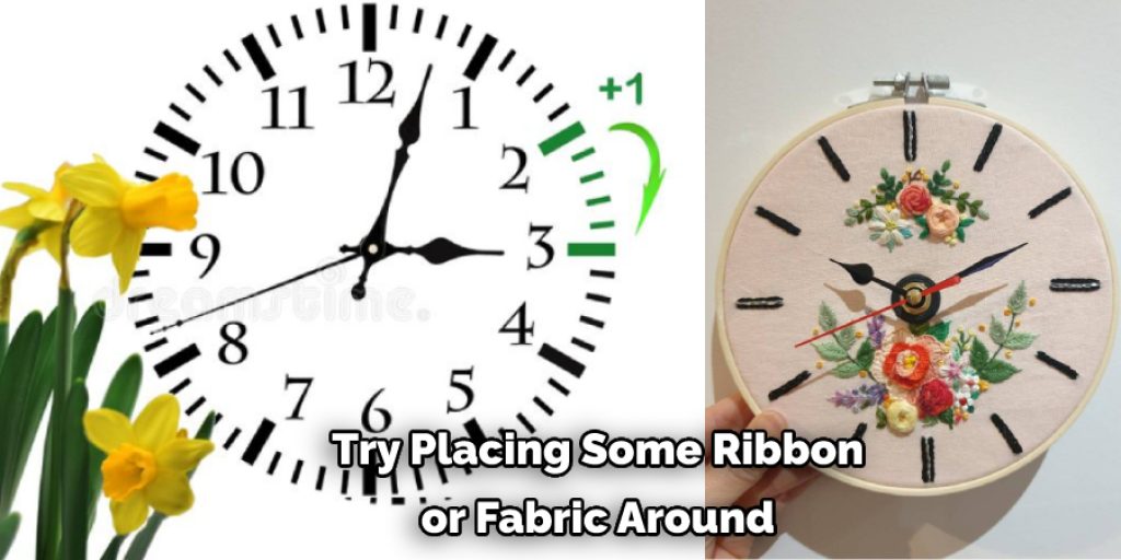 Try Placing Some Ribbon  or Fabric Around 