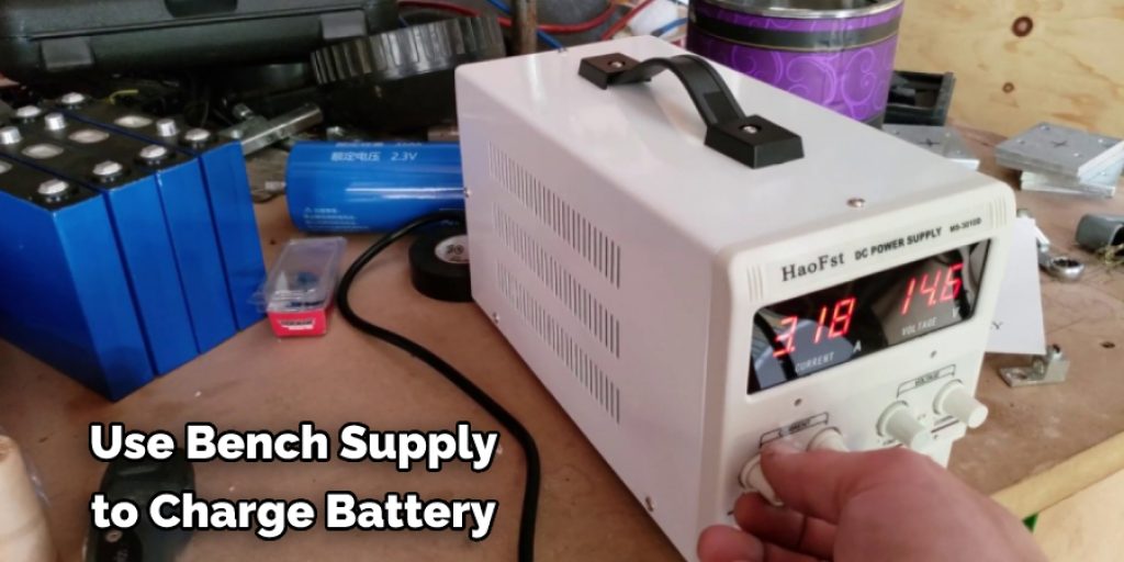 Use Bench Supply to Charge Battery