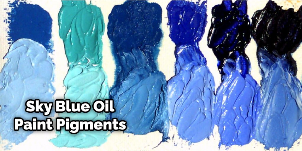 Sky Blue Oil Paint Pigments