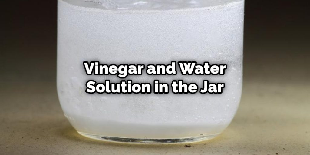 Vinegar and Water Solution in the Jar