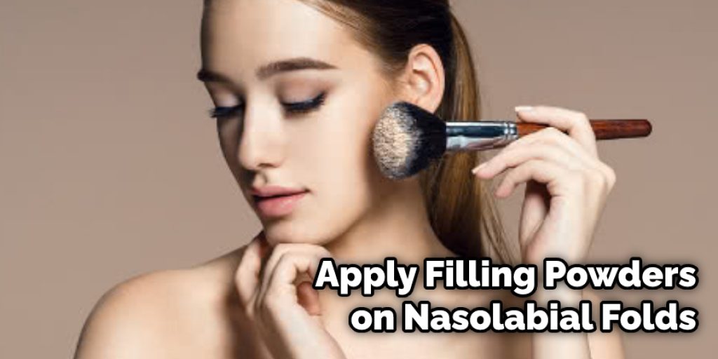 Apply Filling Powders on Nasolabial Folds
