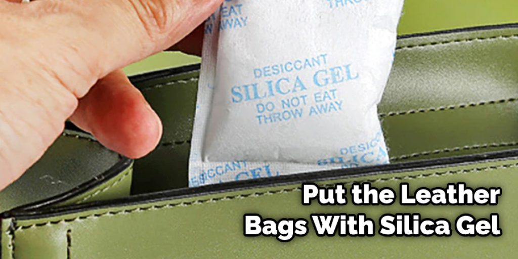 Put the Leather Bags With Silica Gel