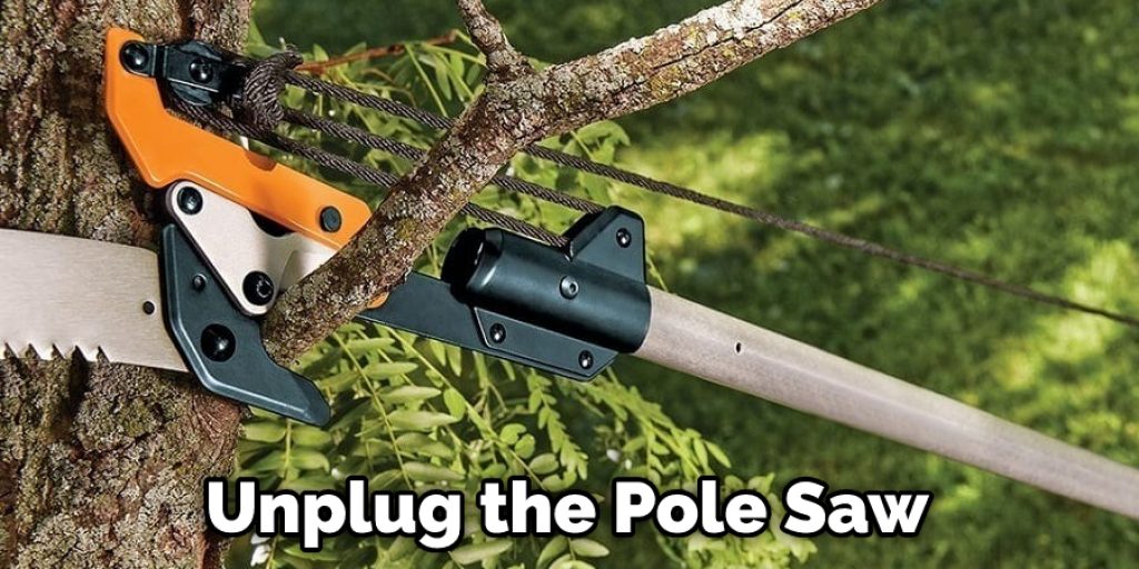 Unplug the Pole Saw
