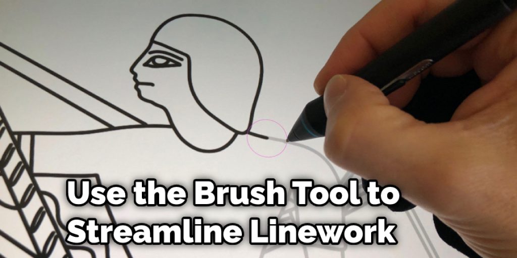 Use the Brush Tool to Streamline Linework