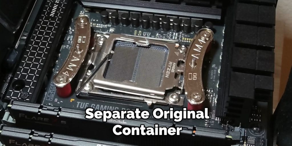 Separate Original Container