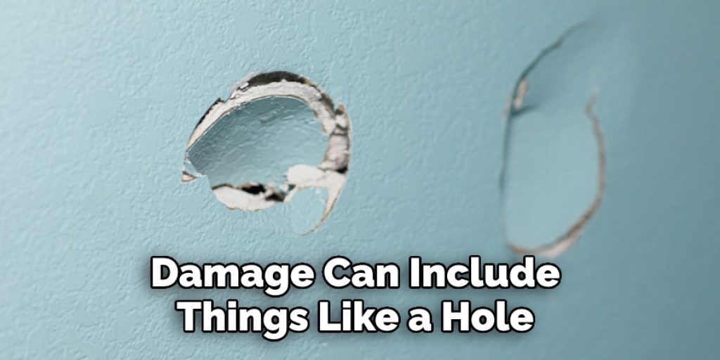 Damage Can Include  Things Like a Hole