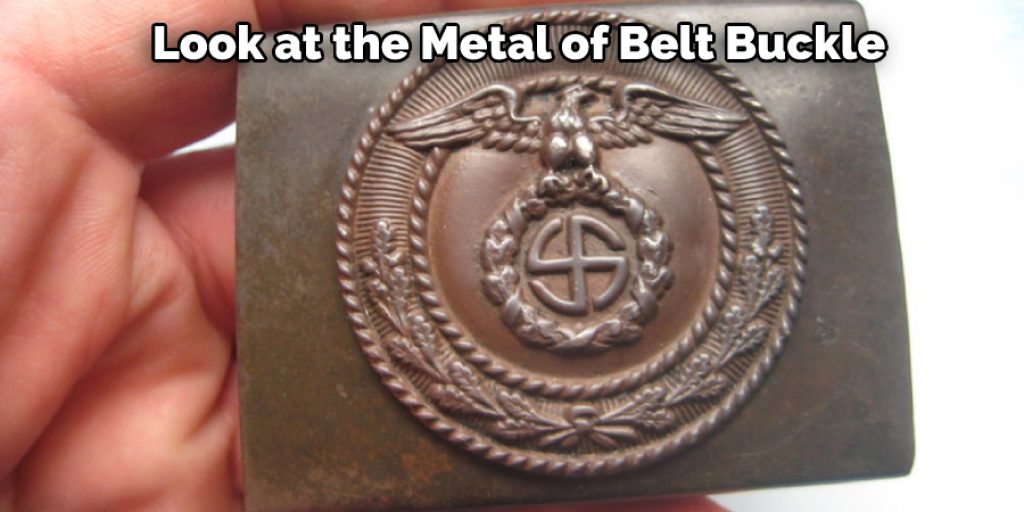 Look at the Metal of Belt Buckle
